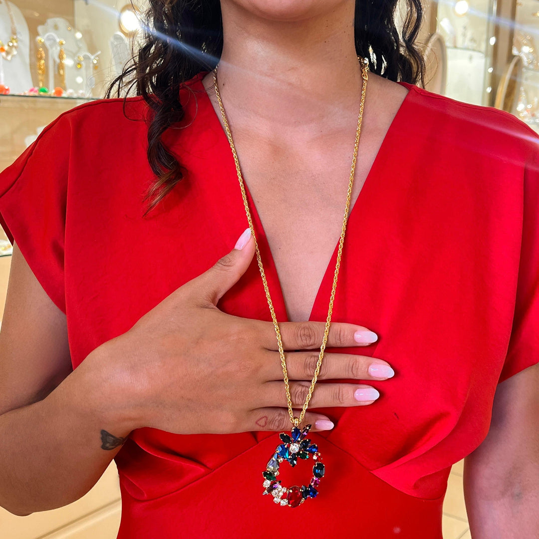 Multicolour Swarovski crystals set