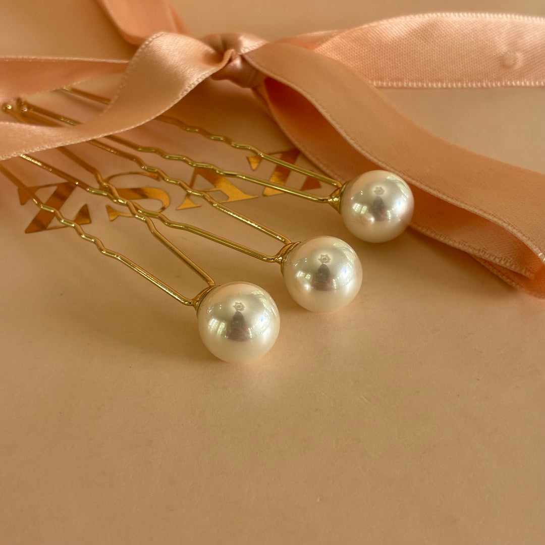 Pearl medium size hair pin