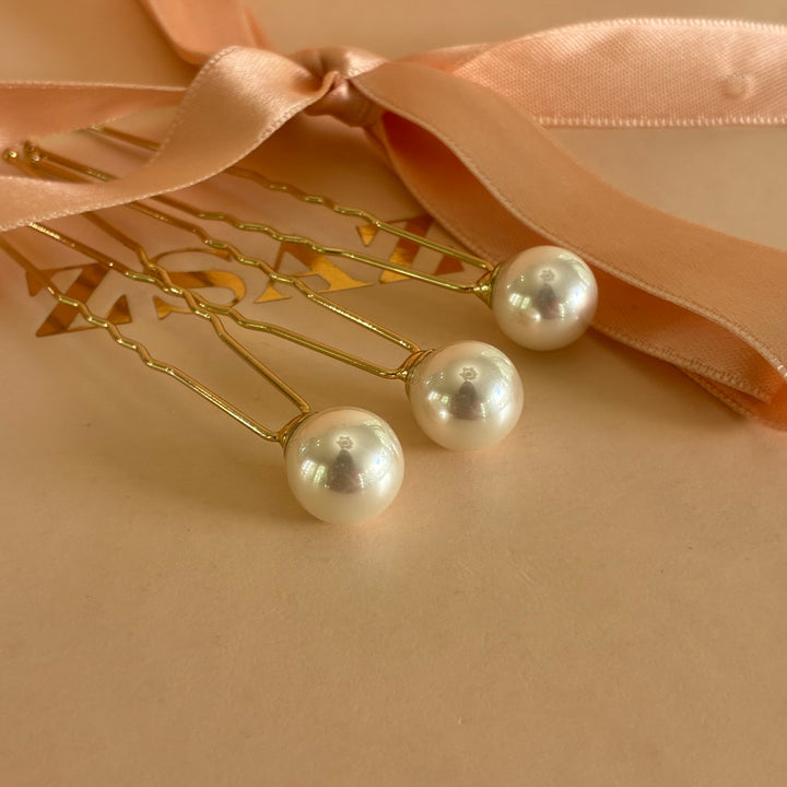 Pearl medium size hair pin
