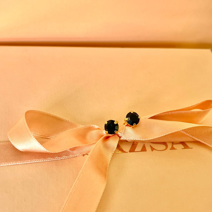 Dark green preciosa crystals studs