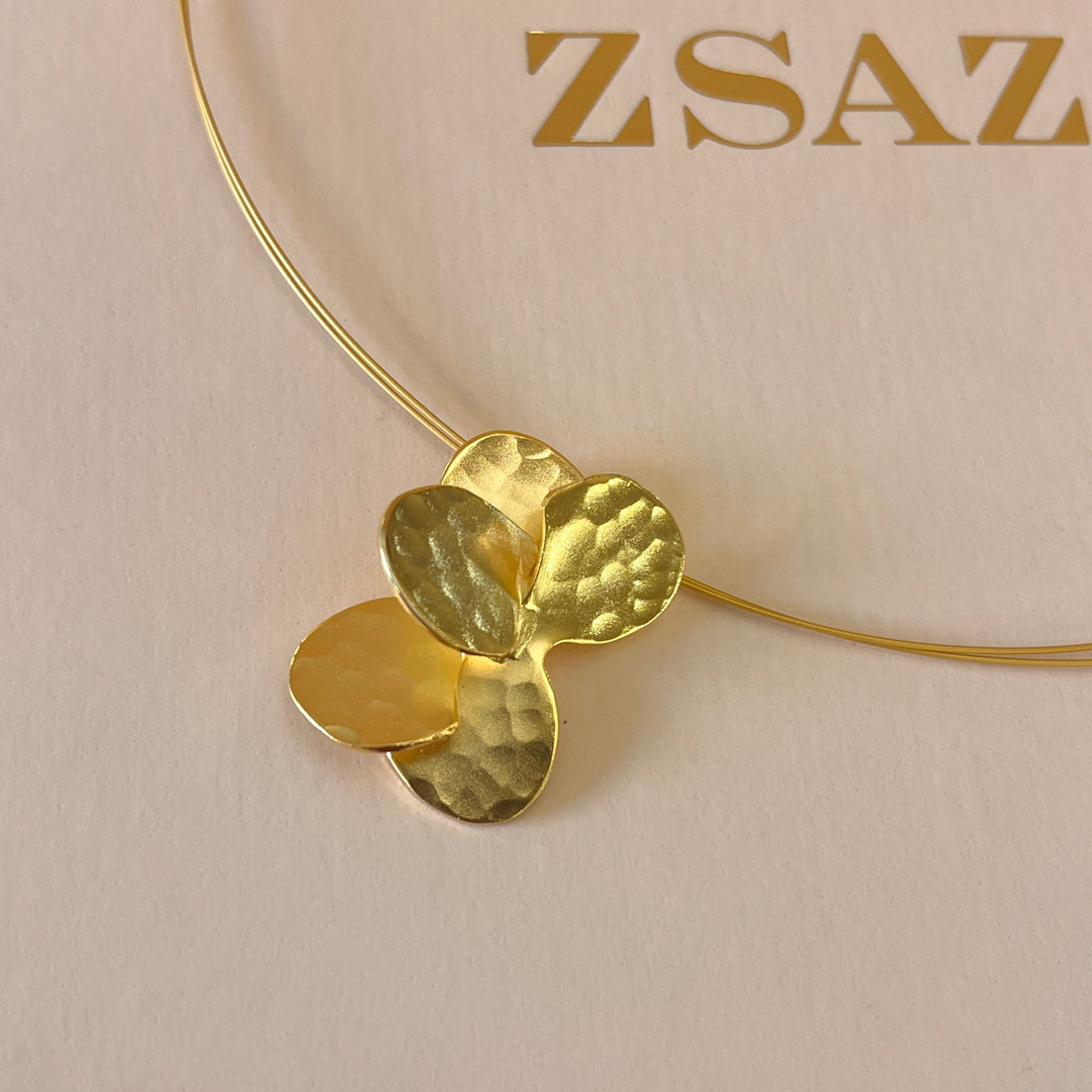 Gold handmade pendant