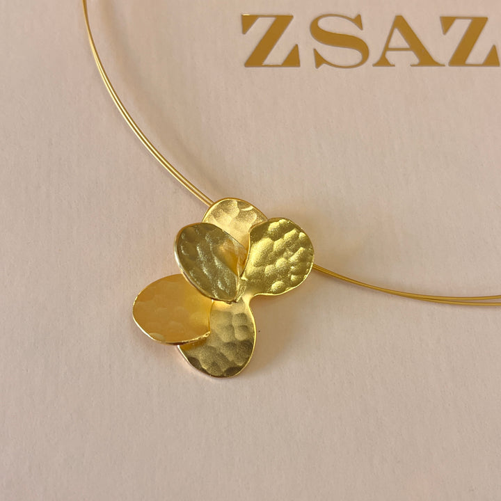 Gold handmade pendant