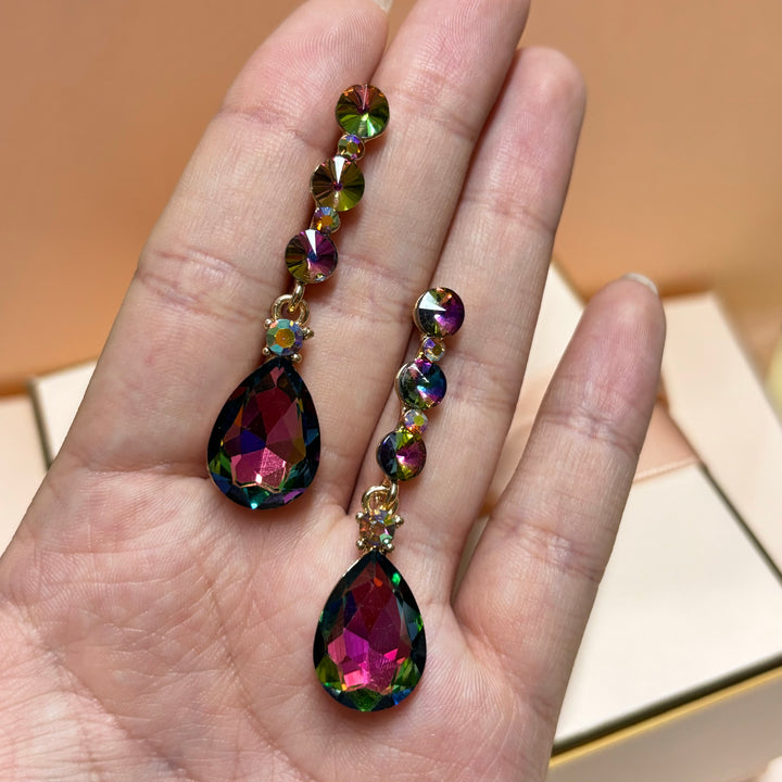 Watermelon teardrop earrings
