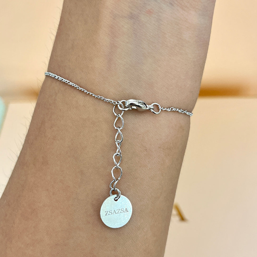 Silver zircone ball set