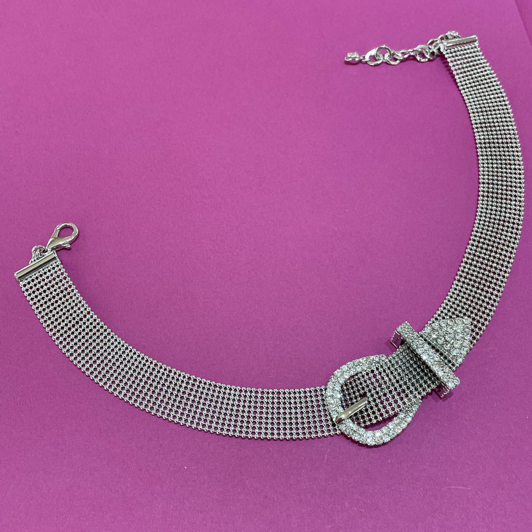 Rhinestone choker