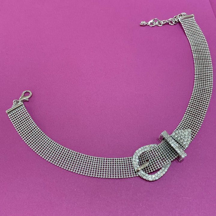 Rhinestone choker