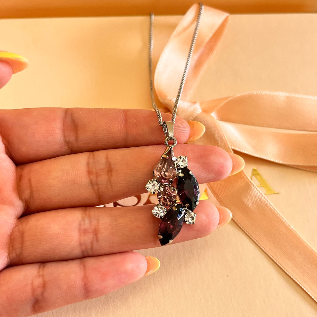 Purple preciosa crystals set