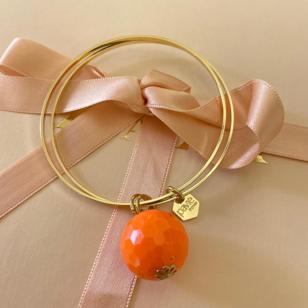 Neon ball summer bangle
