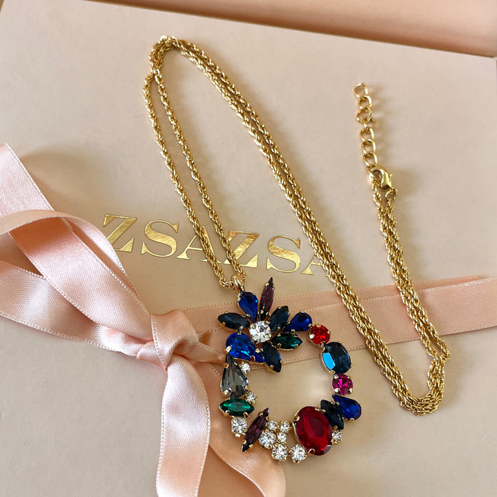 Multicolour Swarovski crystals set