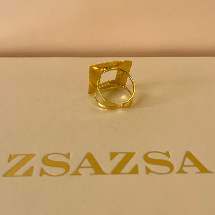 Square gold handmade set