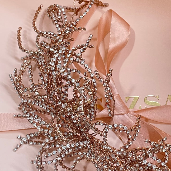 Statement handmade rose gold headpiece