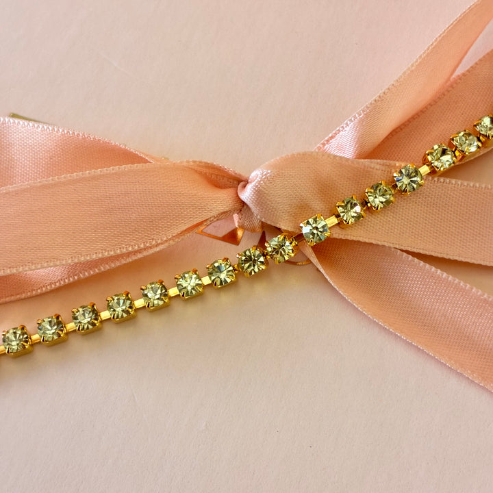 Mint Swarovski crystals bracelet