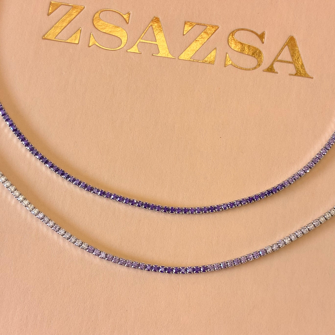 Purple Sterling silver set