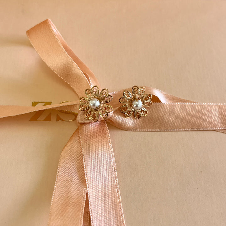 Aurora borealis Swarovski crystals and pearls handmade set