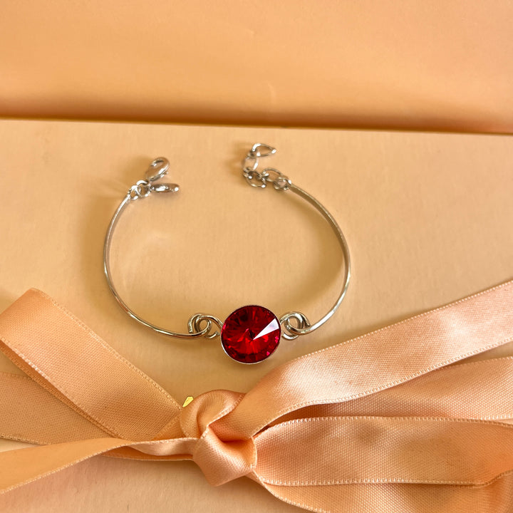 Red Swarovski crystals set