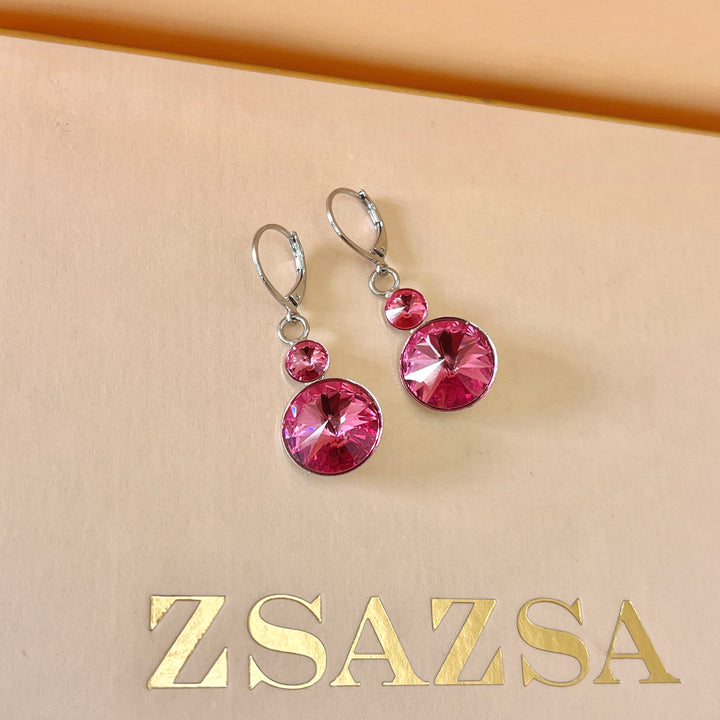 Pink Swarovski crystals set