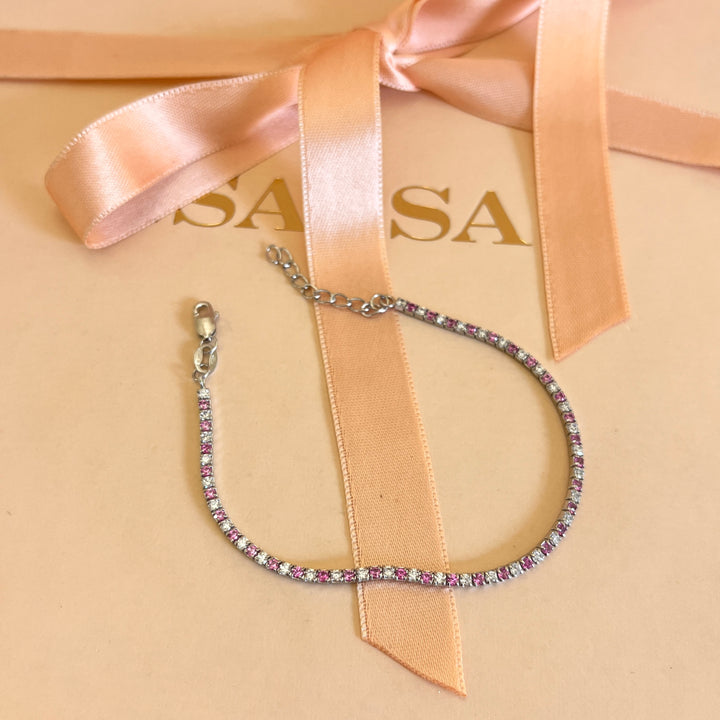 Pink zircone bracelet