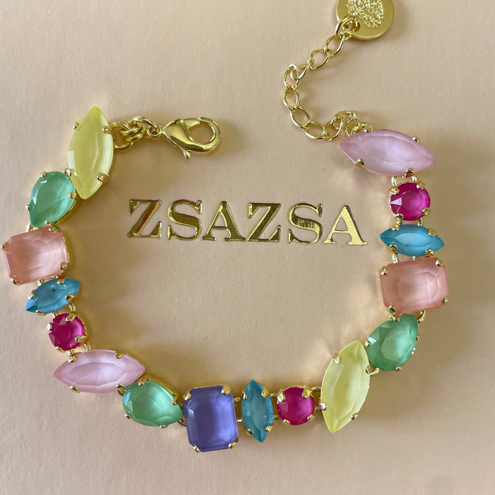 Multicolour Pastel swarovski crystals set