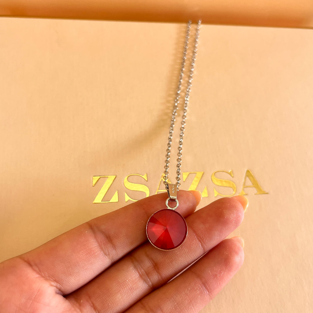 Red Swarovski crystals set