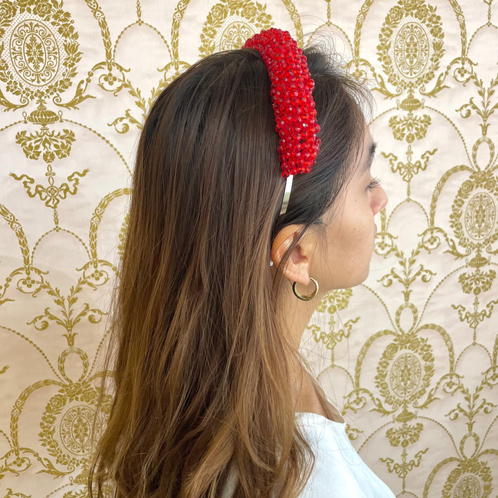 Light red headband