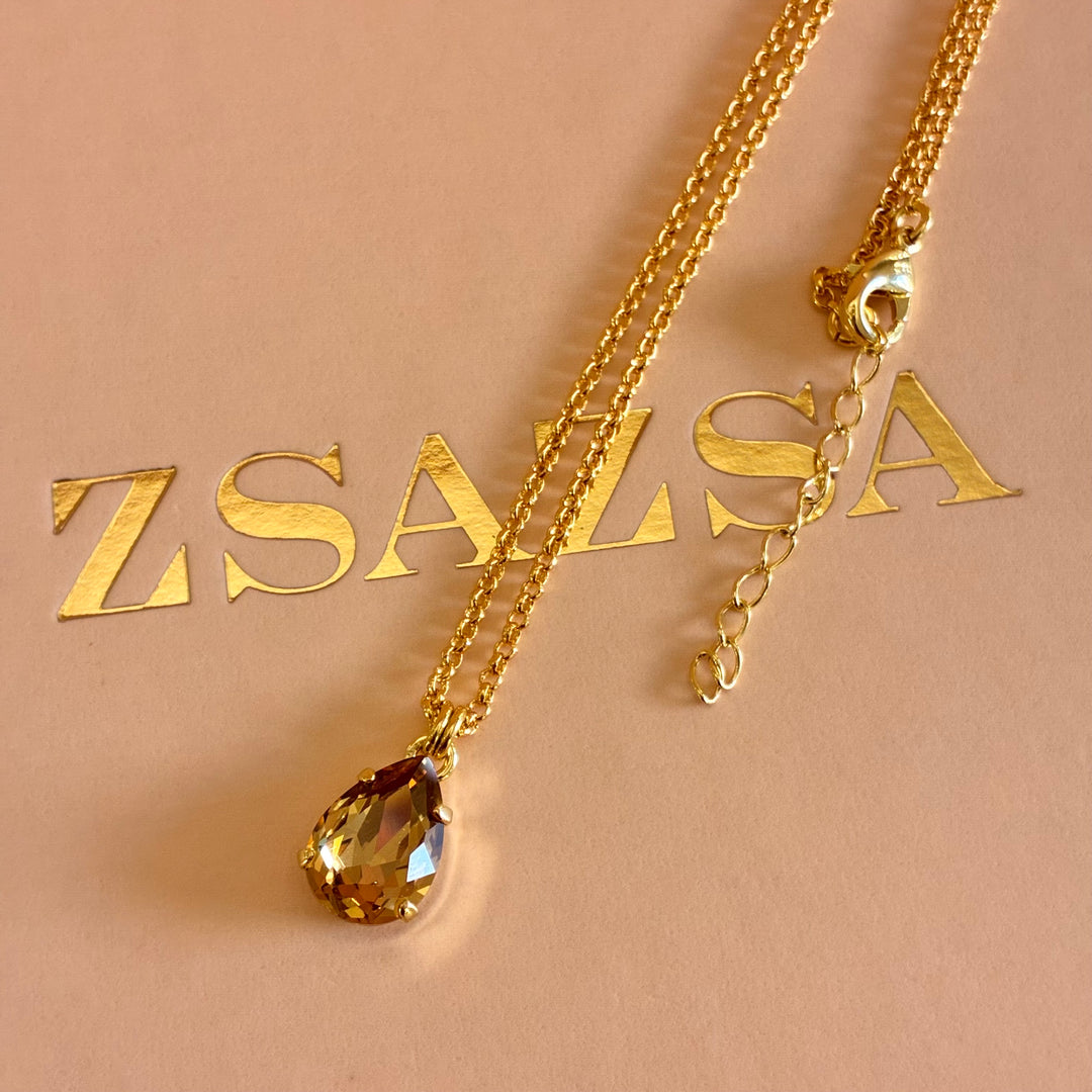 Bronze shades Swarovski crystals set