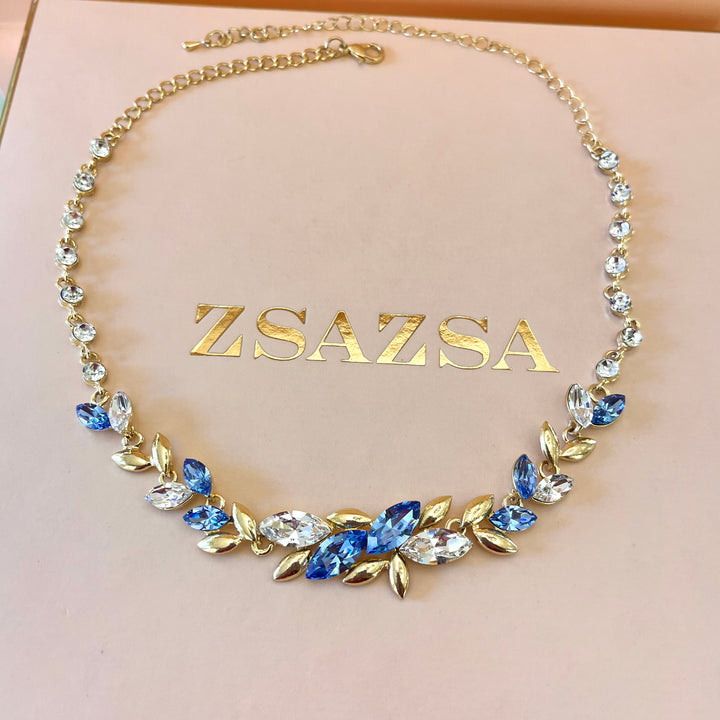 Light blue Swarovski crystal set