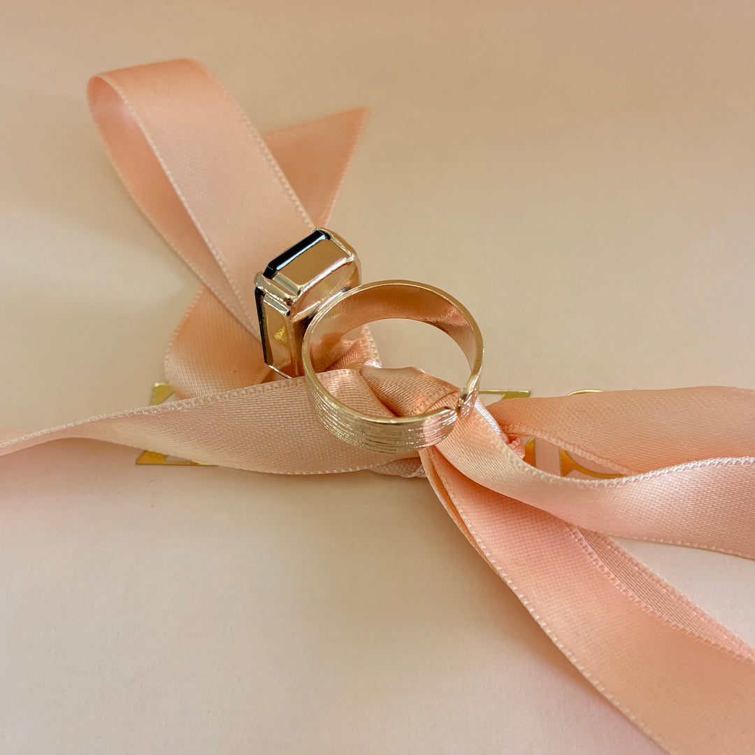 Handmade Rose gold Swarovski crystals set