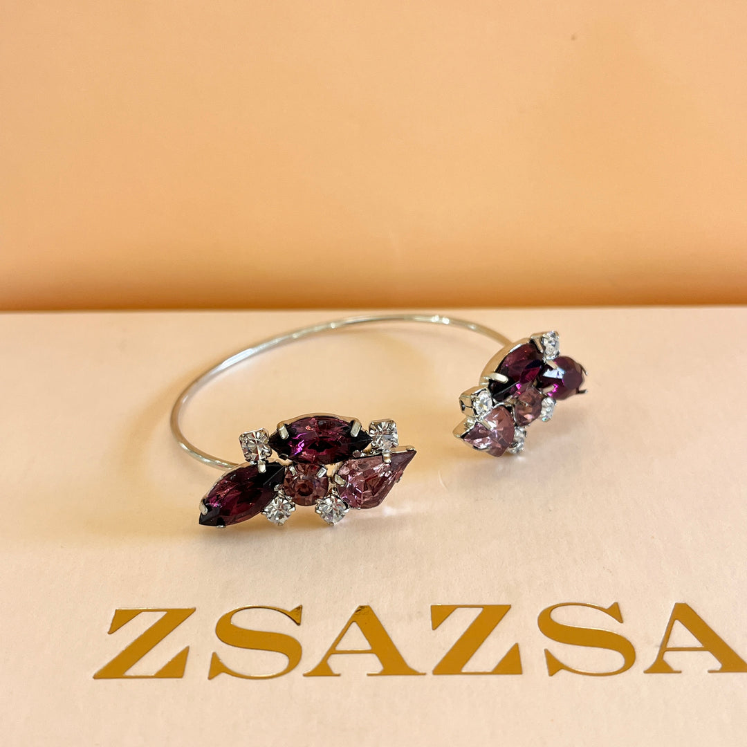 Purple preciosa crystals set