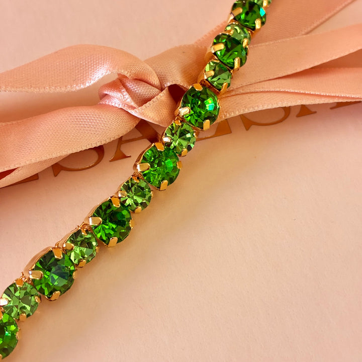 Green Preciosa crystals bracelet