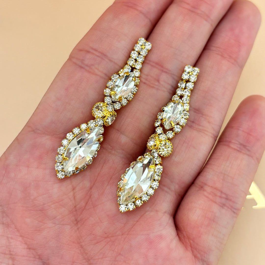 Rhinestone marquise set