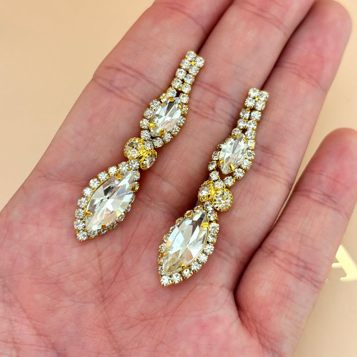 Rhinestone marquise set