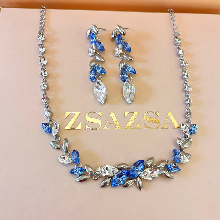 Light blue Swarovski crystal set