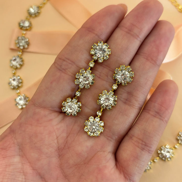 Flower rhinestone set