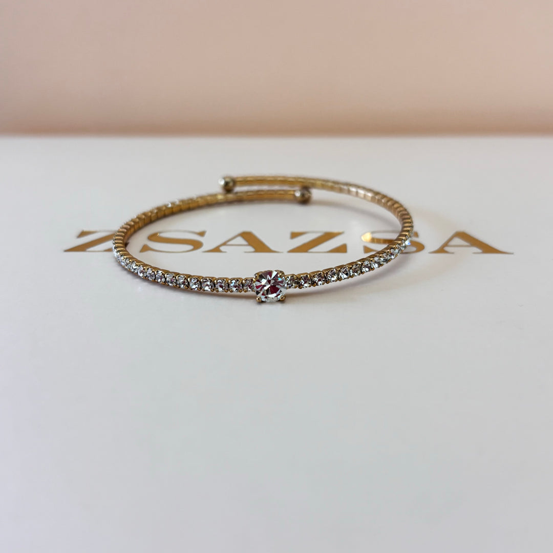 Dainty rhinestone bangle