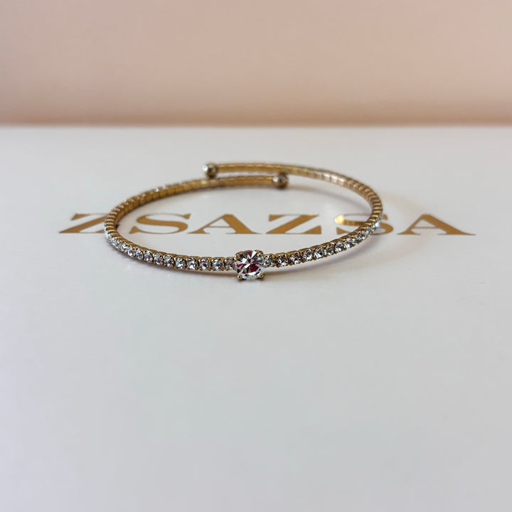 Dainty rhinestone bangle