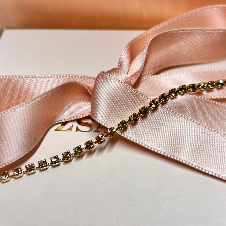 Dainty brown bracelet