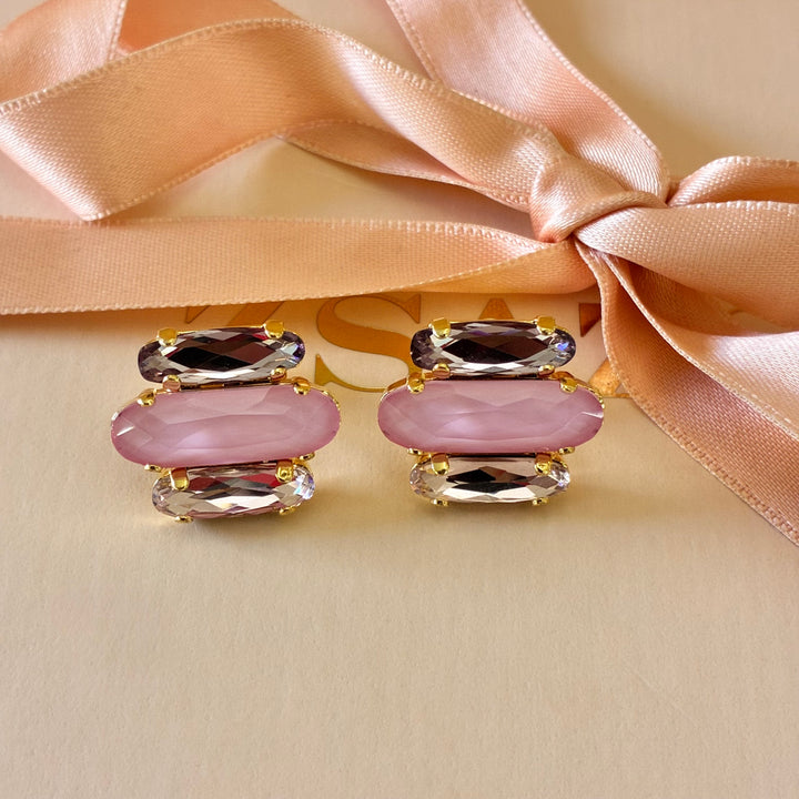 Elegant Light pink Swarovski crystals set