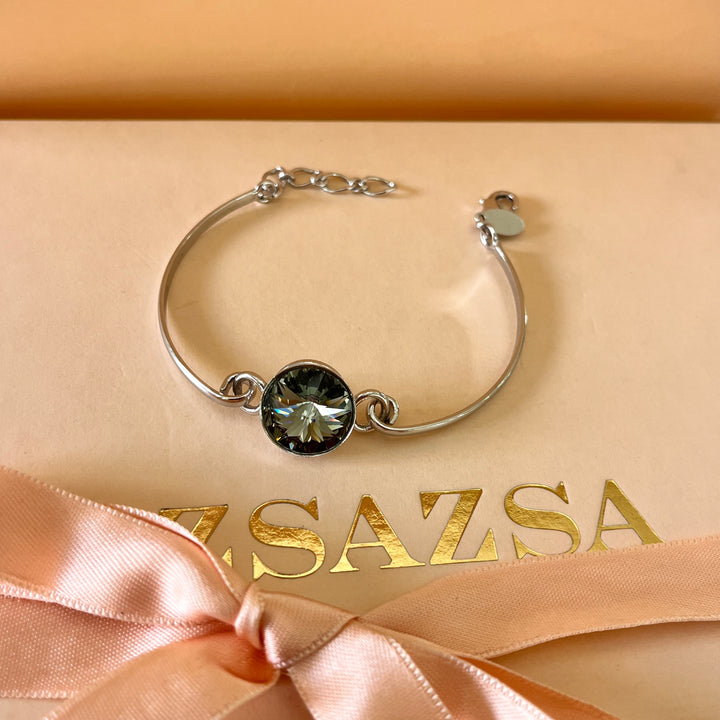 Grey Swarovski crystals set