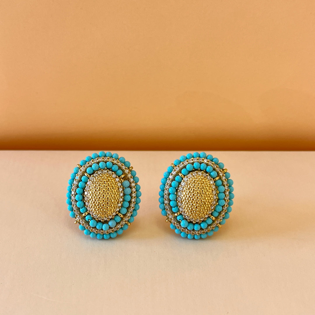Turquoise & fresh water pearls set