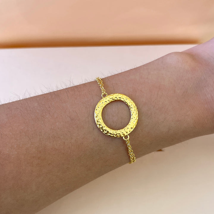 Round gold handmade set