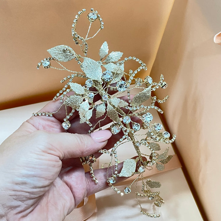 Statement gold headpiece