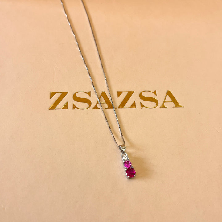 Fuchsia trilogy zircone set