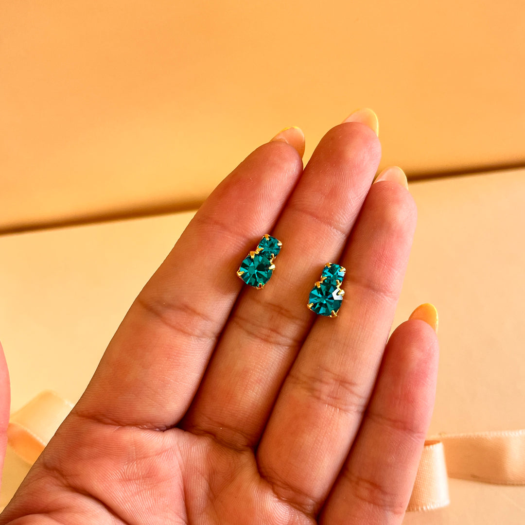 Verdemar preciosa crystals studs
