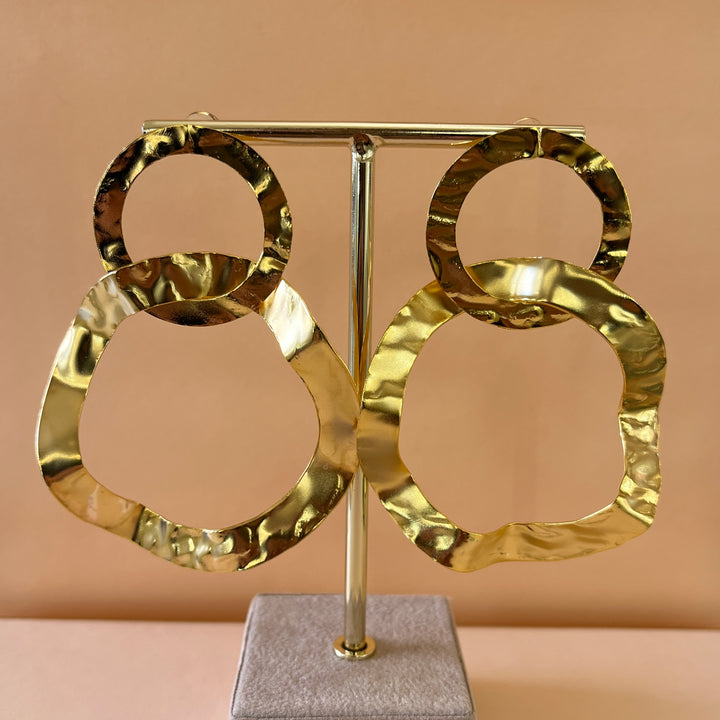 Gold handmade earrings