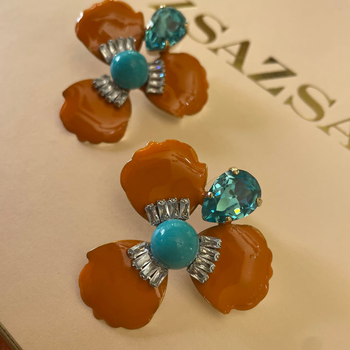 Summer Swarovski crystals earrings