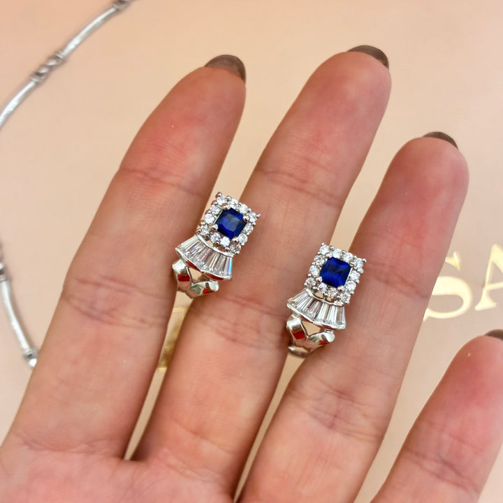 Royal blue clip zircone classic set