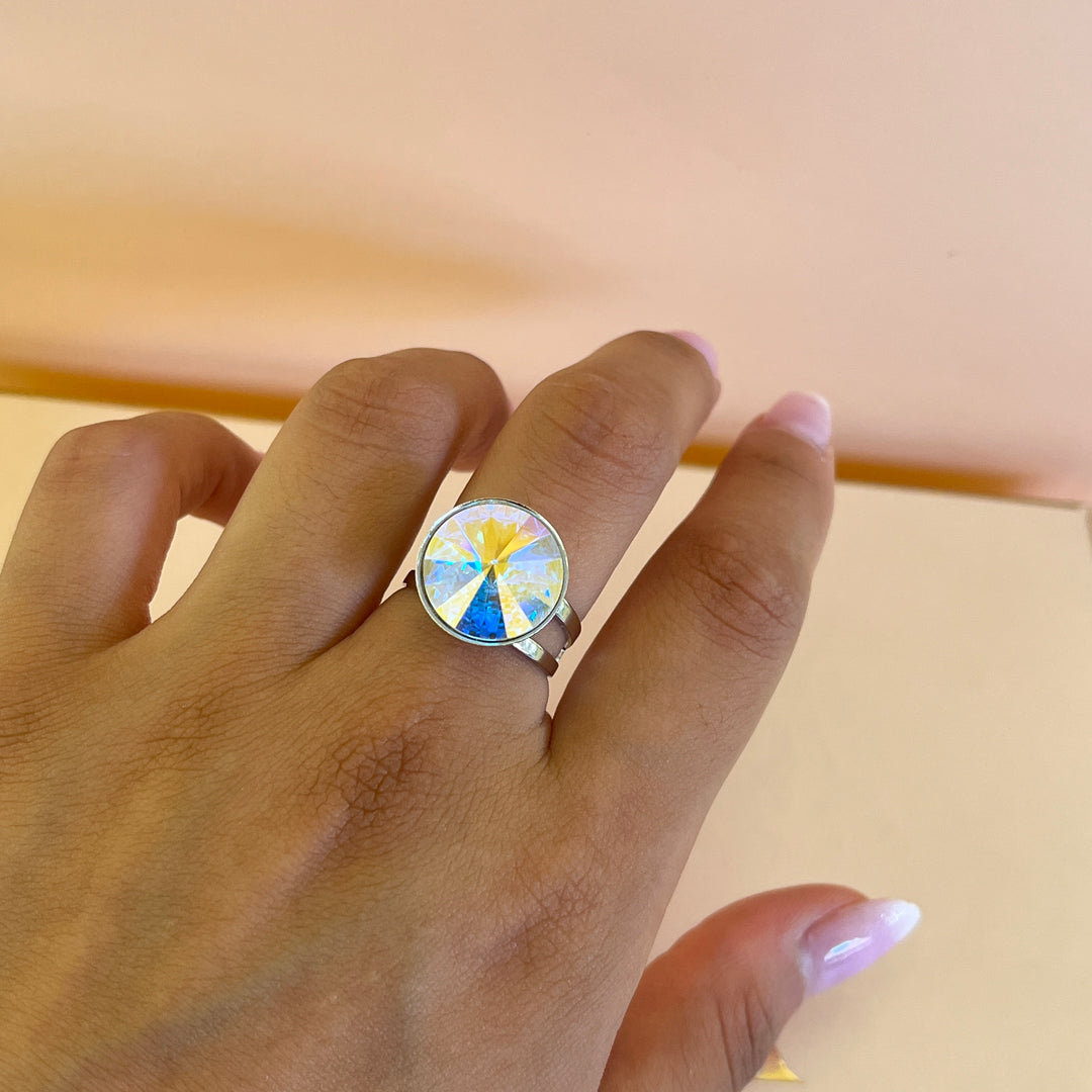 Aurora borealis Swarovski crystals set