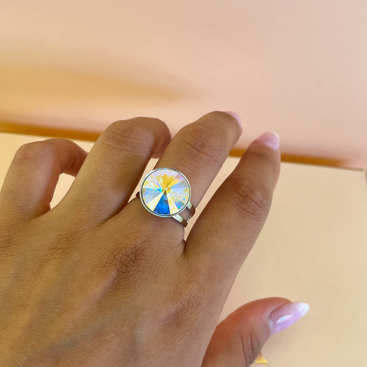 Aurora borealis Swarovski crystals set