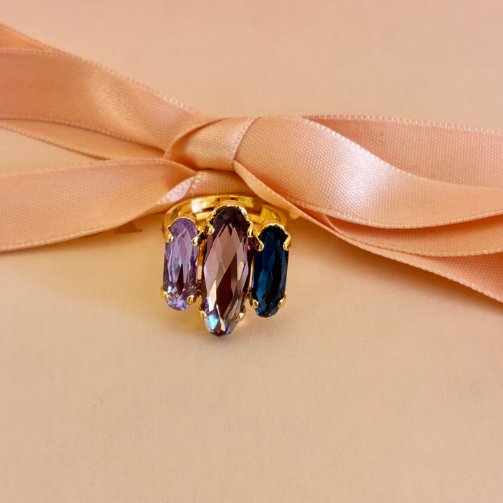 Elegant Lilac Swarovski crystals set