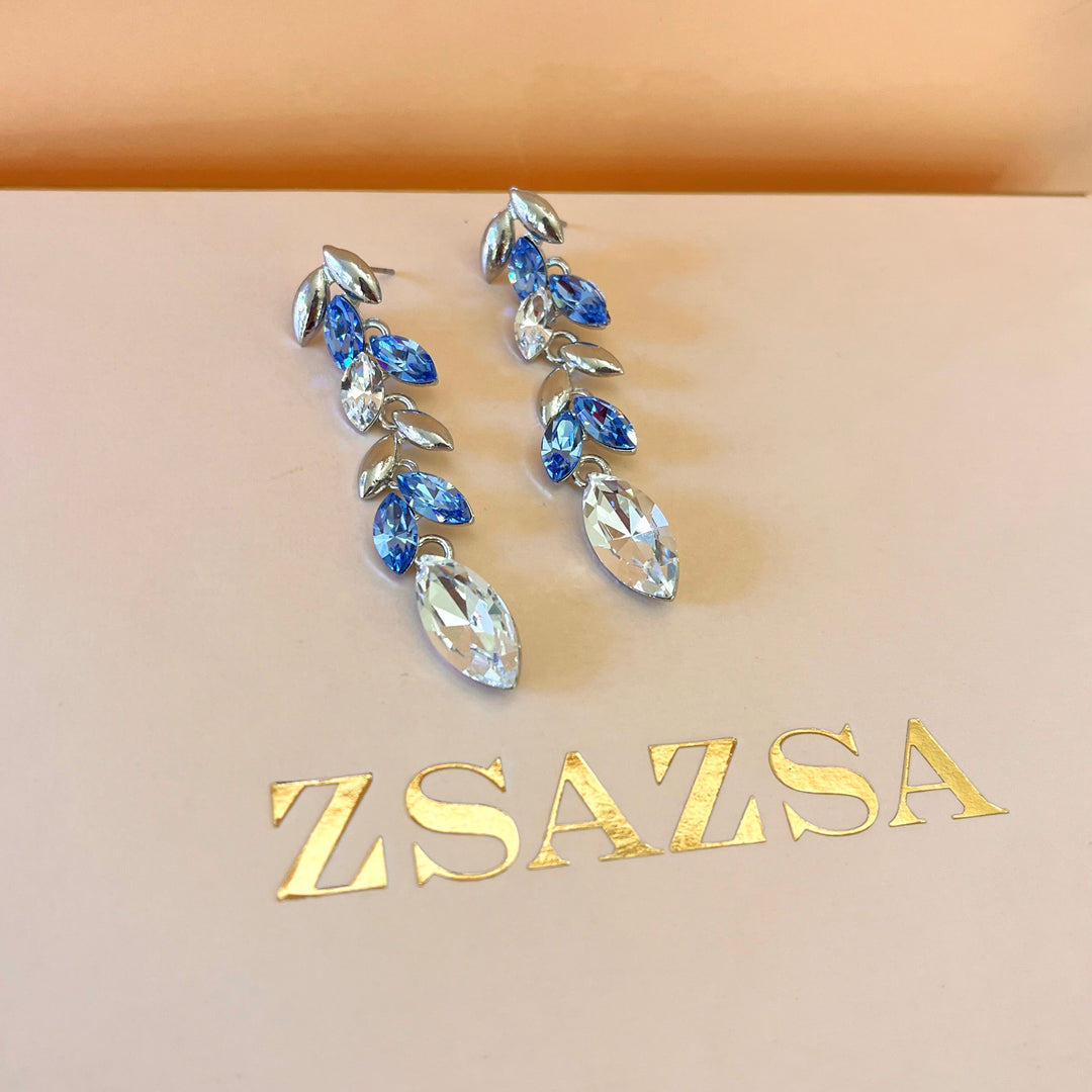 Light blue Swarovski crystal set